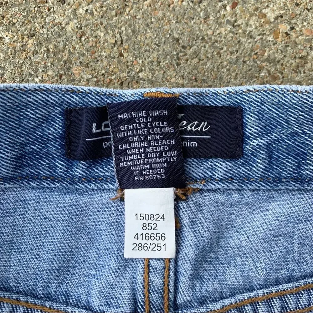 Vintage 90s London Jean button front denim skirt